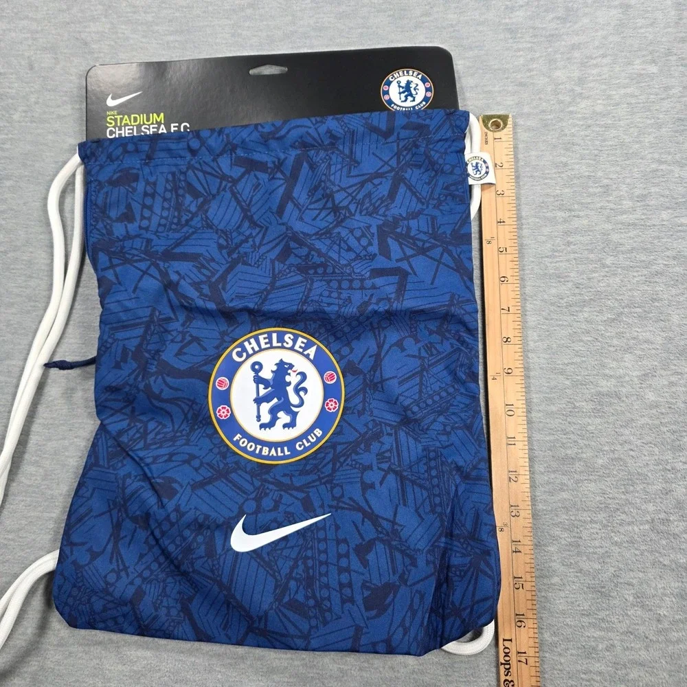 Nike Chelsea FC Stadium Drawstring Bag Blue Graphic Soccer Sackpack BA5932-495